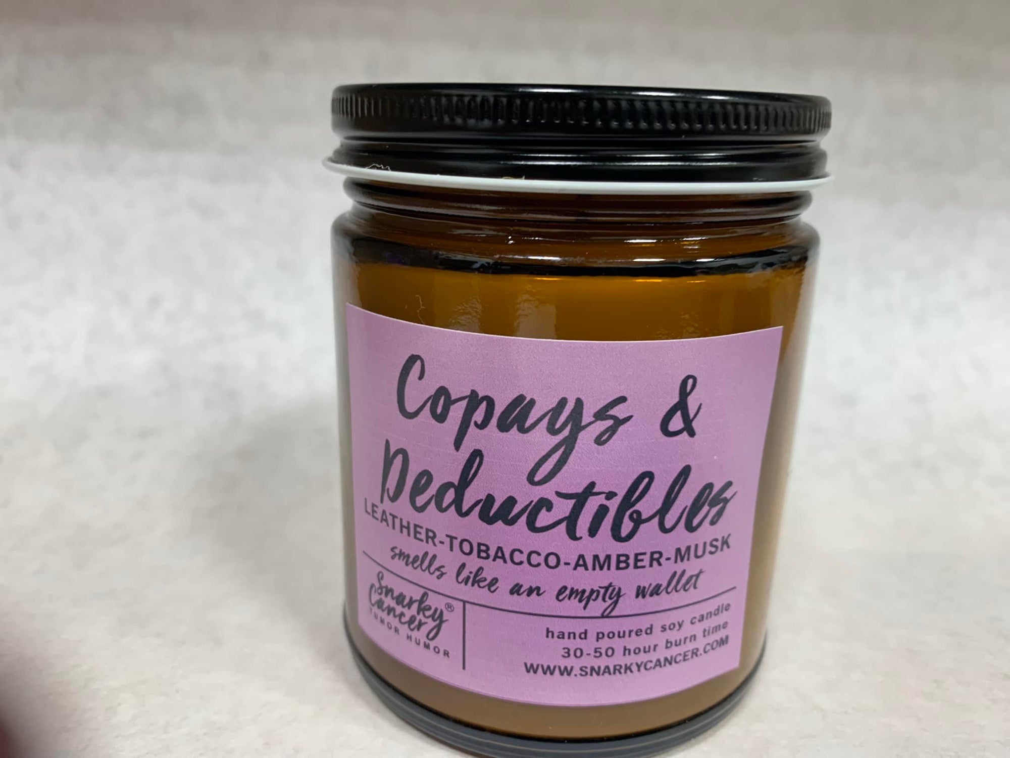 Co-Pays & Deductibles Soy Candle