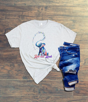 Live Out Loud Watercolor Tee